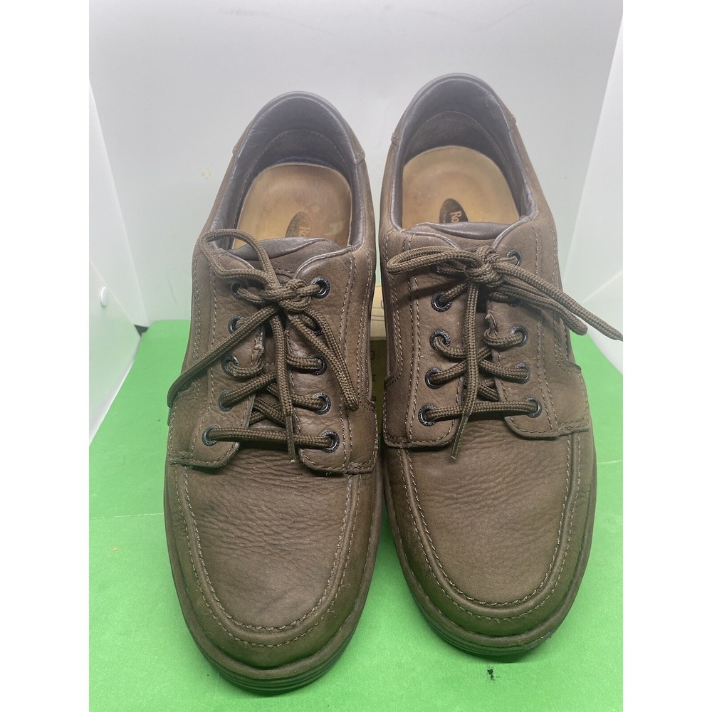 Rockport ProWalker MW907 Mens 9W Brown Leather Walking Shoes Comfort Work